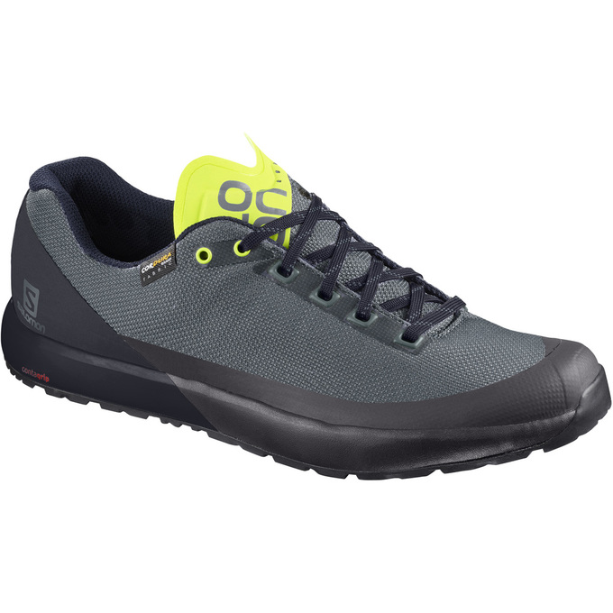 Salomon Israel ACRO - Mens Hiking Shoes - Grey/Black (ZGWL-25813)